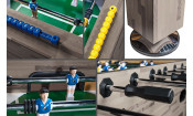 Игровой стол - футбол "Champion Pro" (140х74х86, сельский дуб)